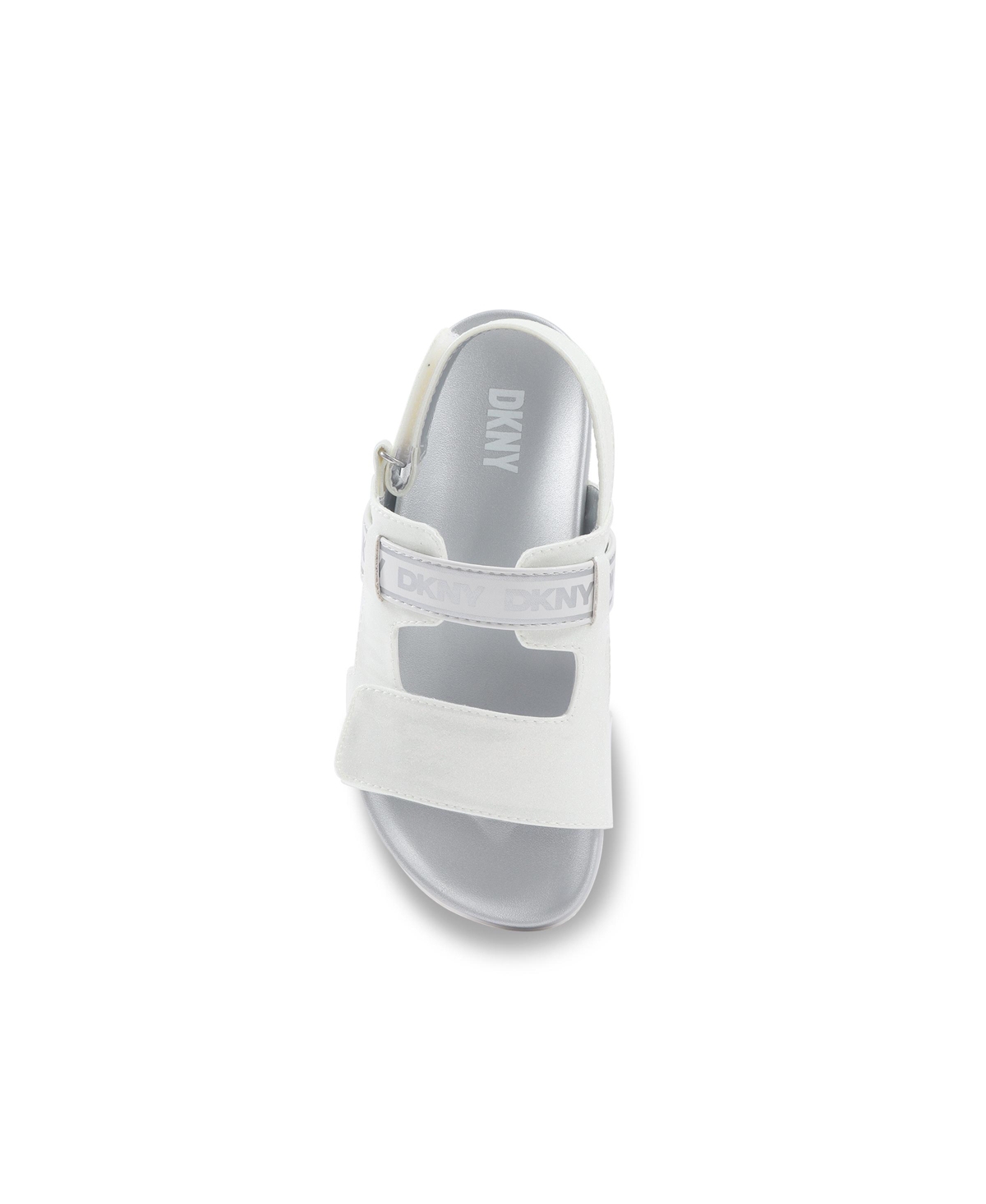Dkny Little And Big Girls Tamara Dasha Everyday Sandal In White