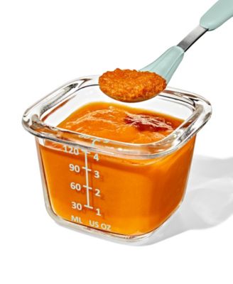 Tot Glass 4-Pack Baby Blocks Food Storage Containers