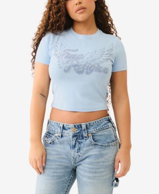 Women's SS Crystal Wing Baby T-Shirt