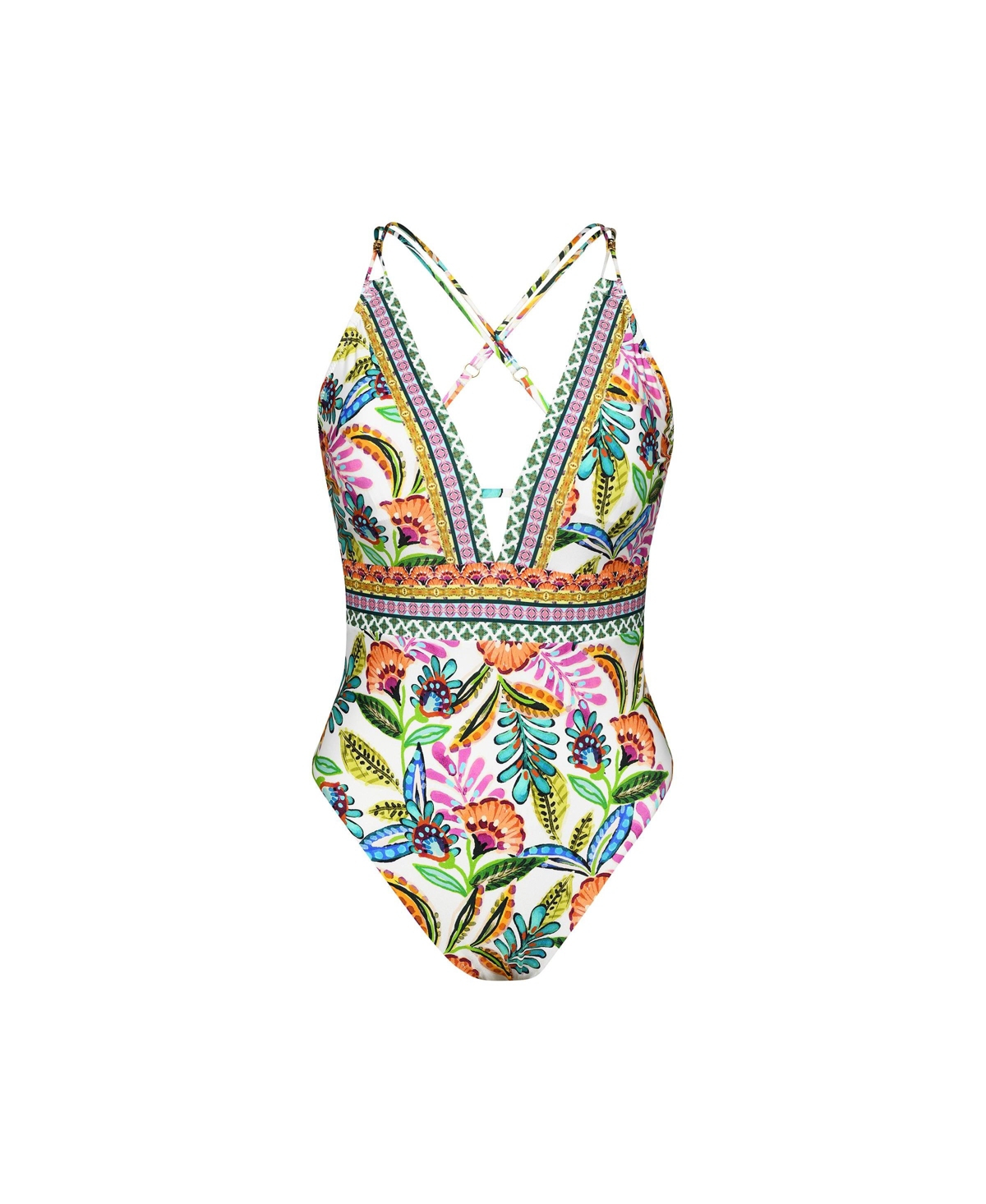 Sunshine 79 Jungle Plunge One-piece Swimsuit In Multi