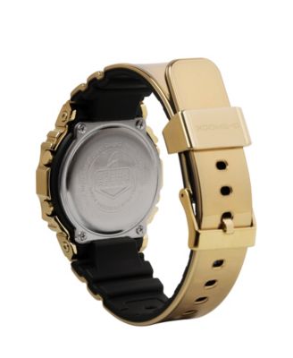 Men's Gold-Tone Silicone Watch, 43.2mm