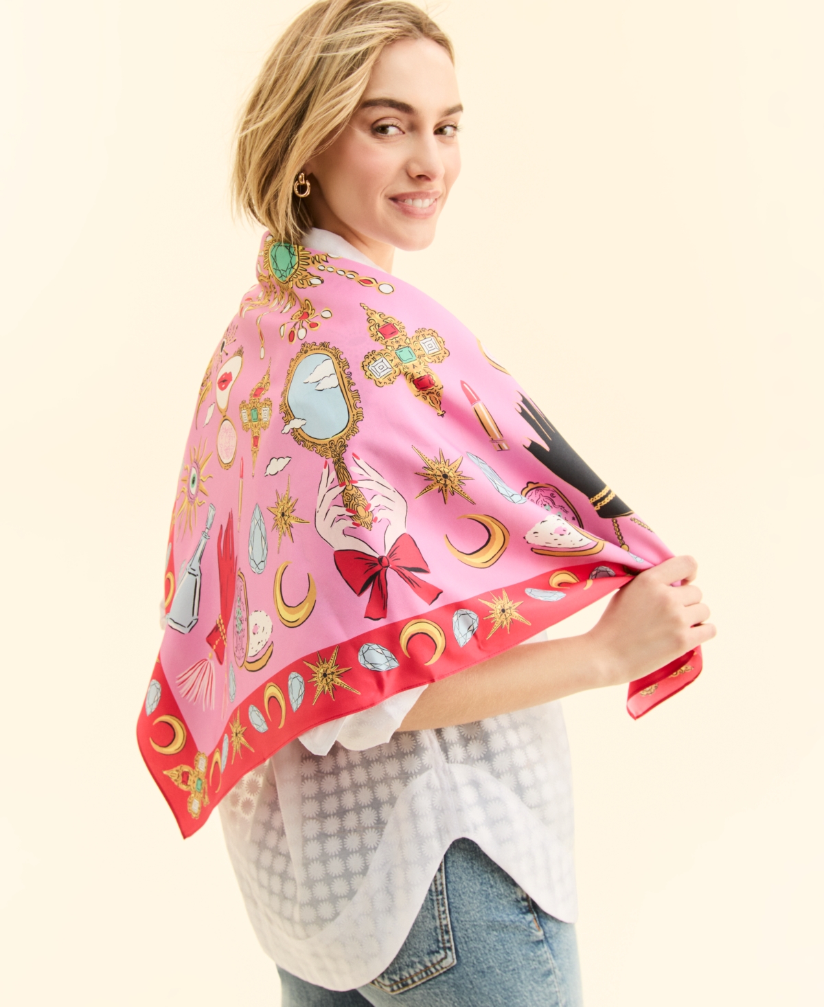 Macy's Flower Show Square Silk Scarf, Exclusively At  In Surreal Beauty