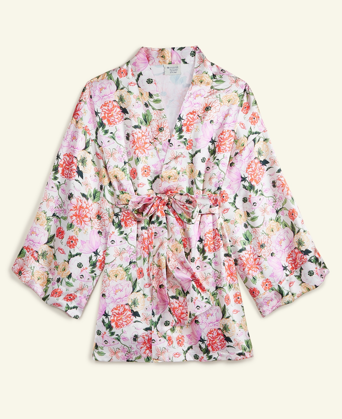 MACY'S FLOWER SHOW WOMEN'S FLORAL FANTASY KIMONO ROBE, EXCLUSIVELY AT MACY'S 