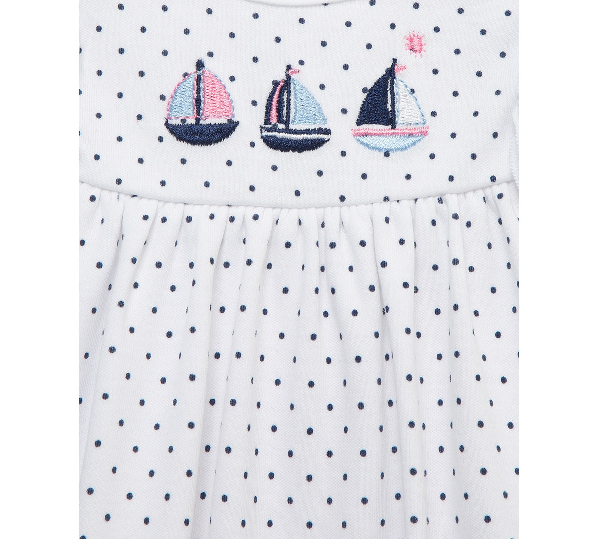 Shop Little Me Baby Girls Cotton Sailboats Rompers, 2 Pack