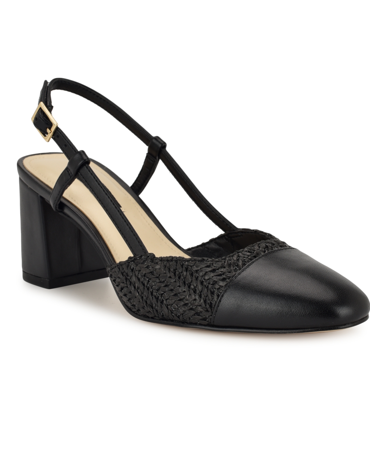 Nine West Women's Unda Slingback Block Heel Pumps In Black