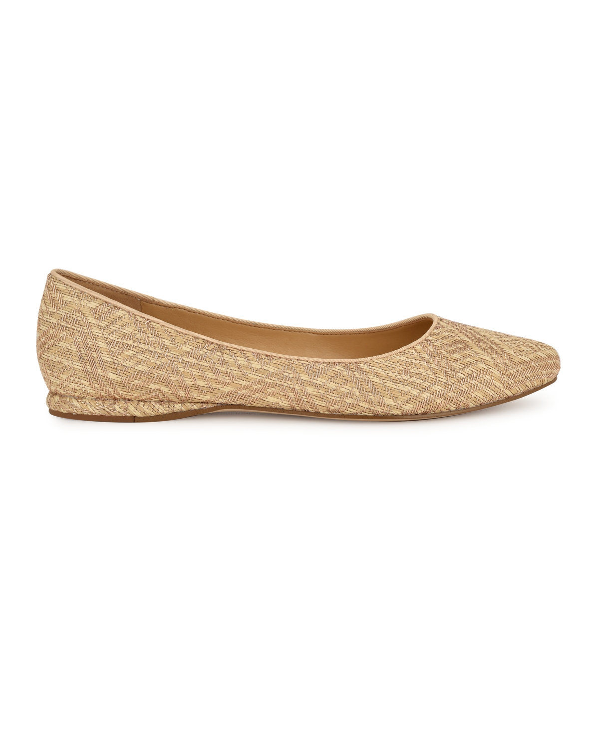 Shop Nine West Women's Speakup Slip-on Flats In Natural,rose Gold Print