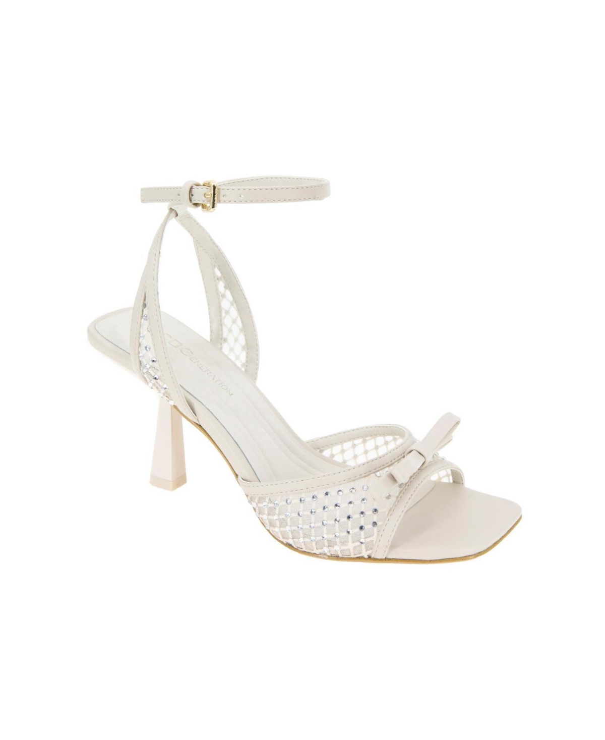 Women's Rino Two-Piece Buckle Dress Sandals - Stone, Rhinestone