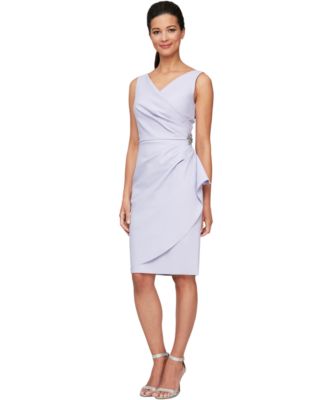 Alex Evenings - Embellished Ruched Sheath Dress