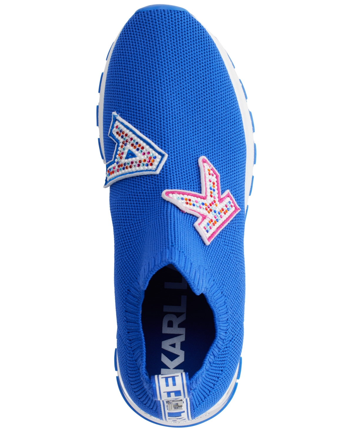 Shop Karl Lagerfeld Women's Mirren Patch Slip-on Sneakers In Electric Indigo