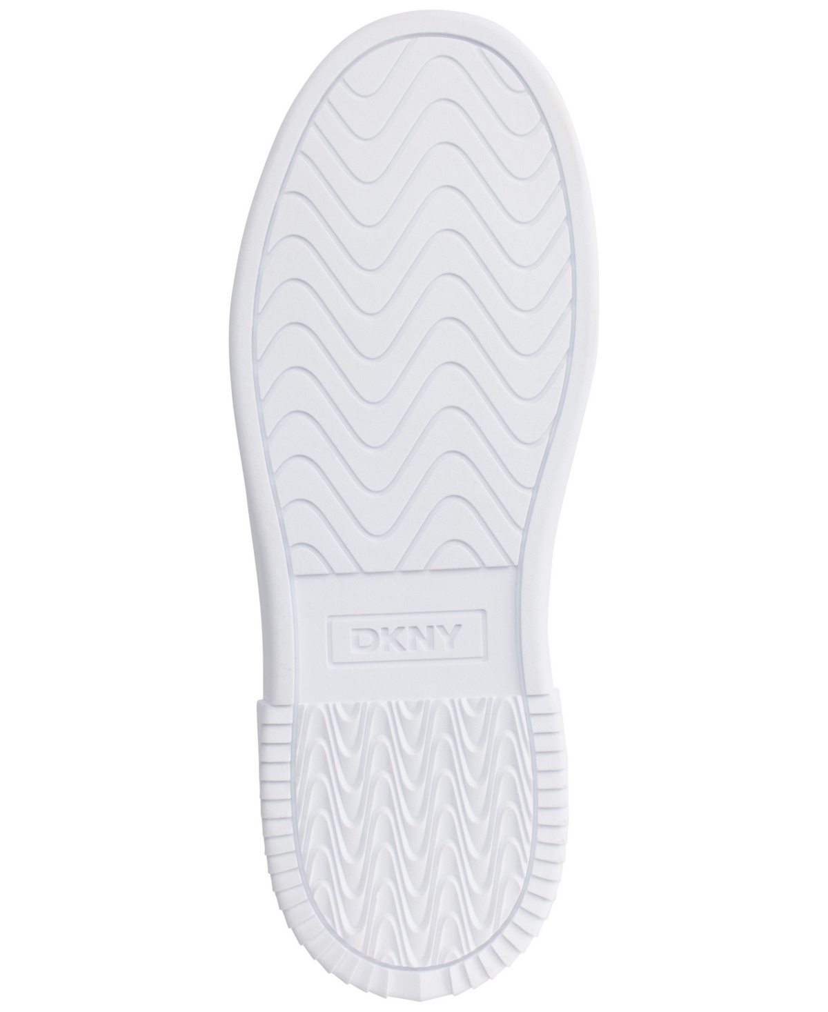 Dkny Bradley Metallic Logo Platform Sneaker In Bone