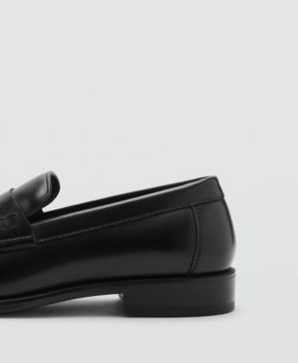 MANGO Men's Nappa Leather-Effect Moccasins