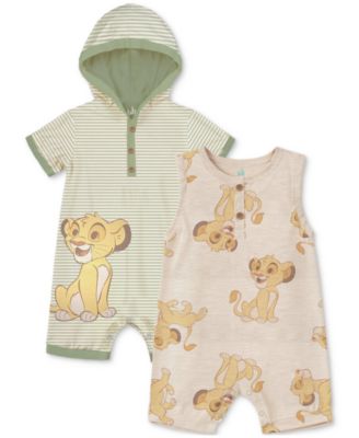 Baby Boys Lion King Rompers, Pack of 2