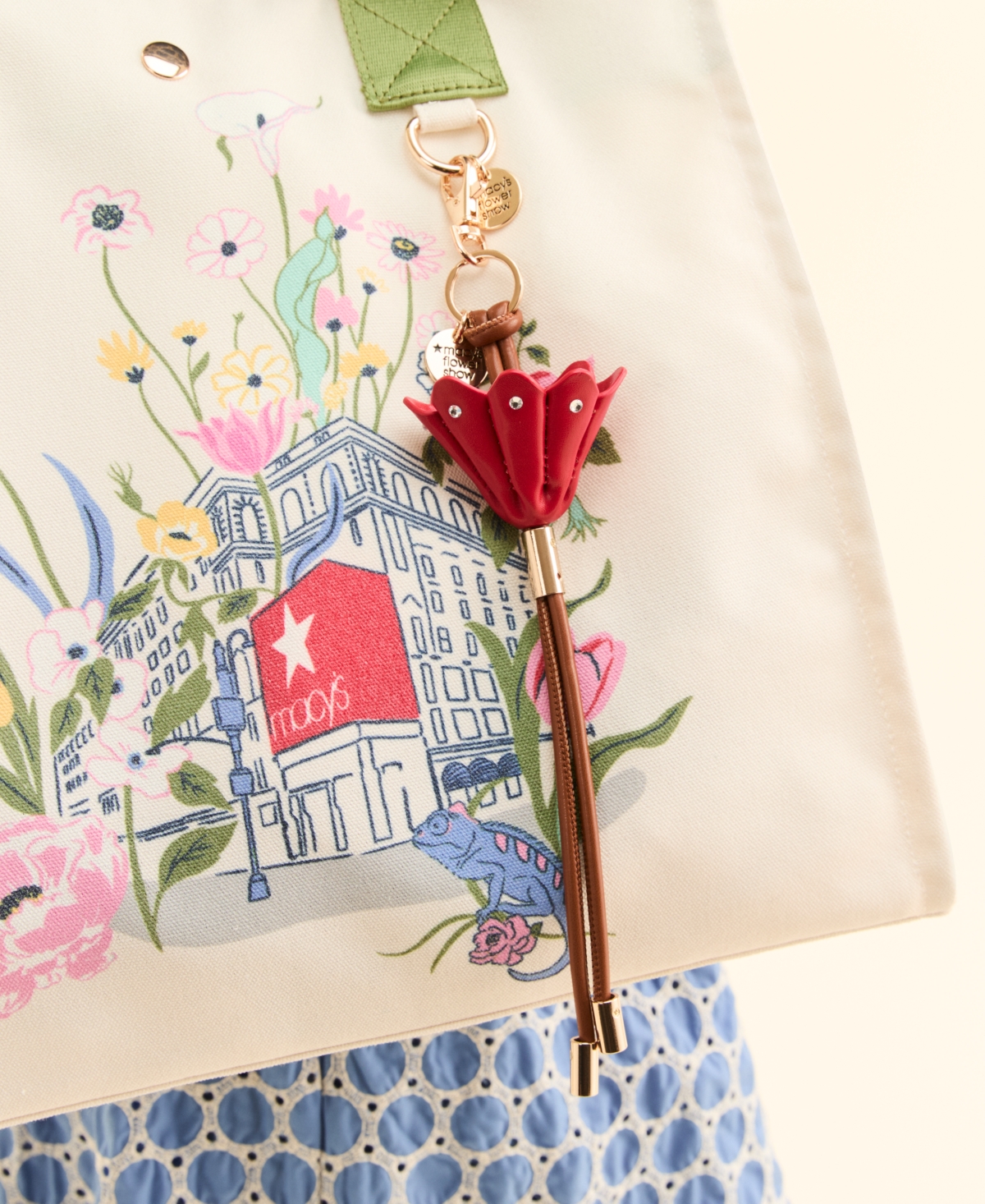 Macy's Flower Show Tulip Bag Charm, Exclusively At  In Red