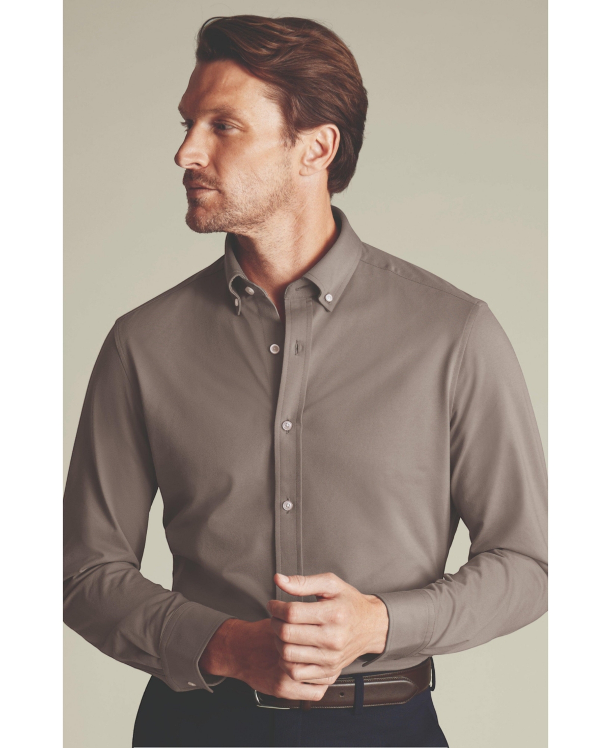 Men's 4 Way Stretch Jersey Shirt - Light pink