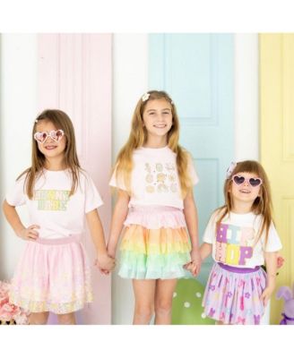 Toddler Girls Groovy Chick Easter Short Sleeve T-Shirt