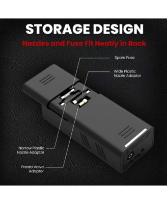  7" x 2.5" x 1.75" Pocket Air Pro 6000mAh Electric Portable Rechargeable Tire Inflator Air Compressor