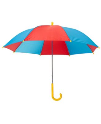 Boys DC Comics Superman Batman Waterproof Rain Jacket Cape and Umbrella 3 Piece Set to