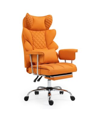 8-Point Massage Gaming Chair, Ergonomic Office Chair, 500lbs Weight Capacity, Adjustable Backrest 90&deg;-135&deg;, Adjustable Backrest and Footrest