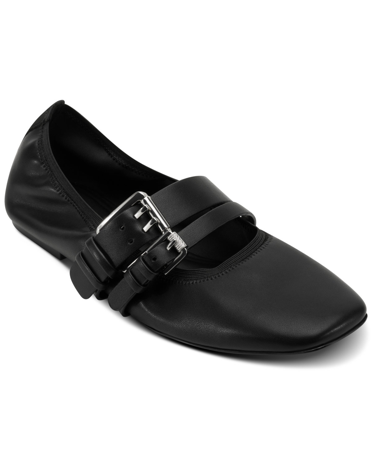 Dkny Dade Buckle Strap Ballet Flat In Black