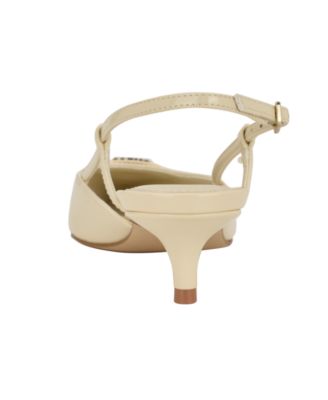 Women's Jesson Logo Slingback Kitten Heel Pumps