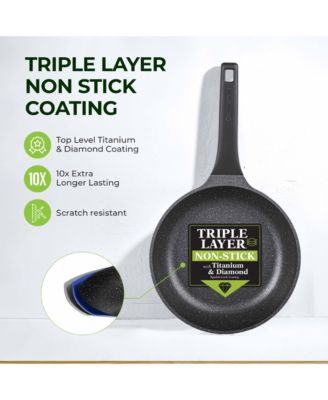 8-Piece Nesting Cookware Set with Silicone Handle Covers