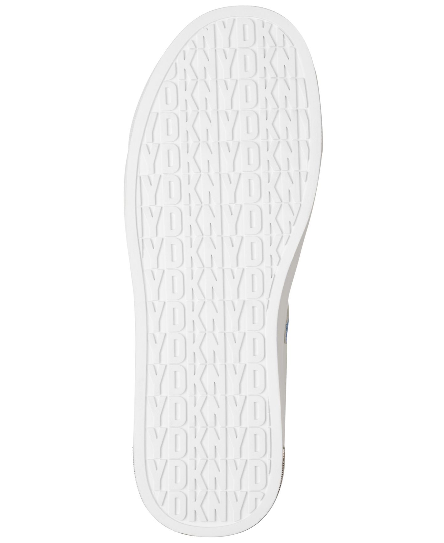 Женские кроссовки DKNY Abeni Lace-Up Platform, цвет: Белый / Синий кожаный — фото 5