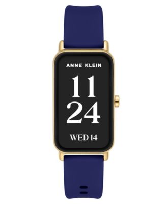 Women's Connect It Illume Smartwatch with Brown Leather and Blue Silicone Band, 37mm