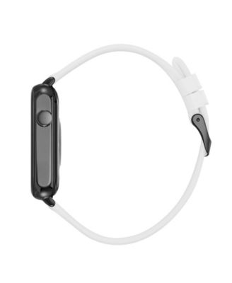 Women's Connect It Stellar Smartwatch with Black Stainless-Steel Mesh and White Silicone Band, 45mm