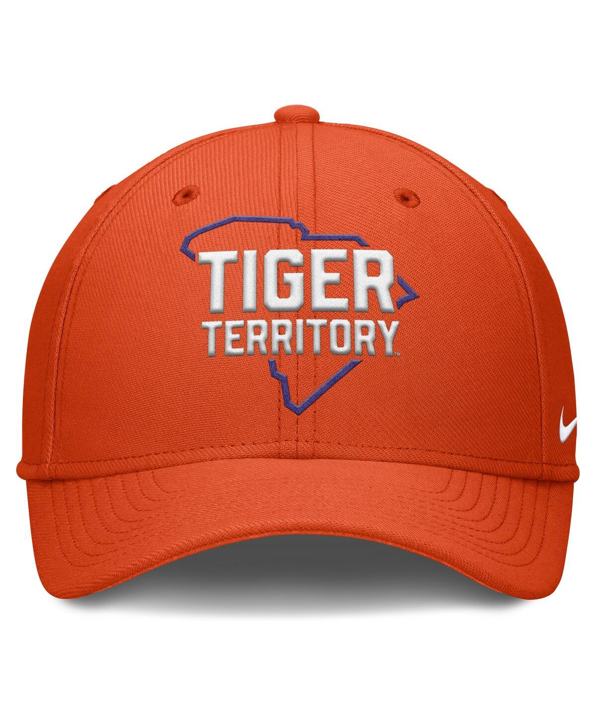 Nike Men's Orange Clemson Tigers Local Swoosh Flex Hat In Orange