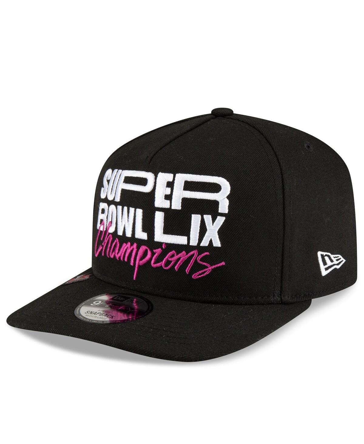 New Era Men's Black Philadelphia Eagles Super Bowl Lix Champions Parade A-frame 9fifty Snapback Hat In Black