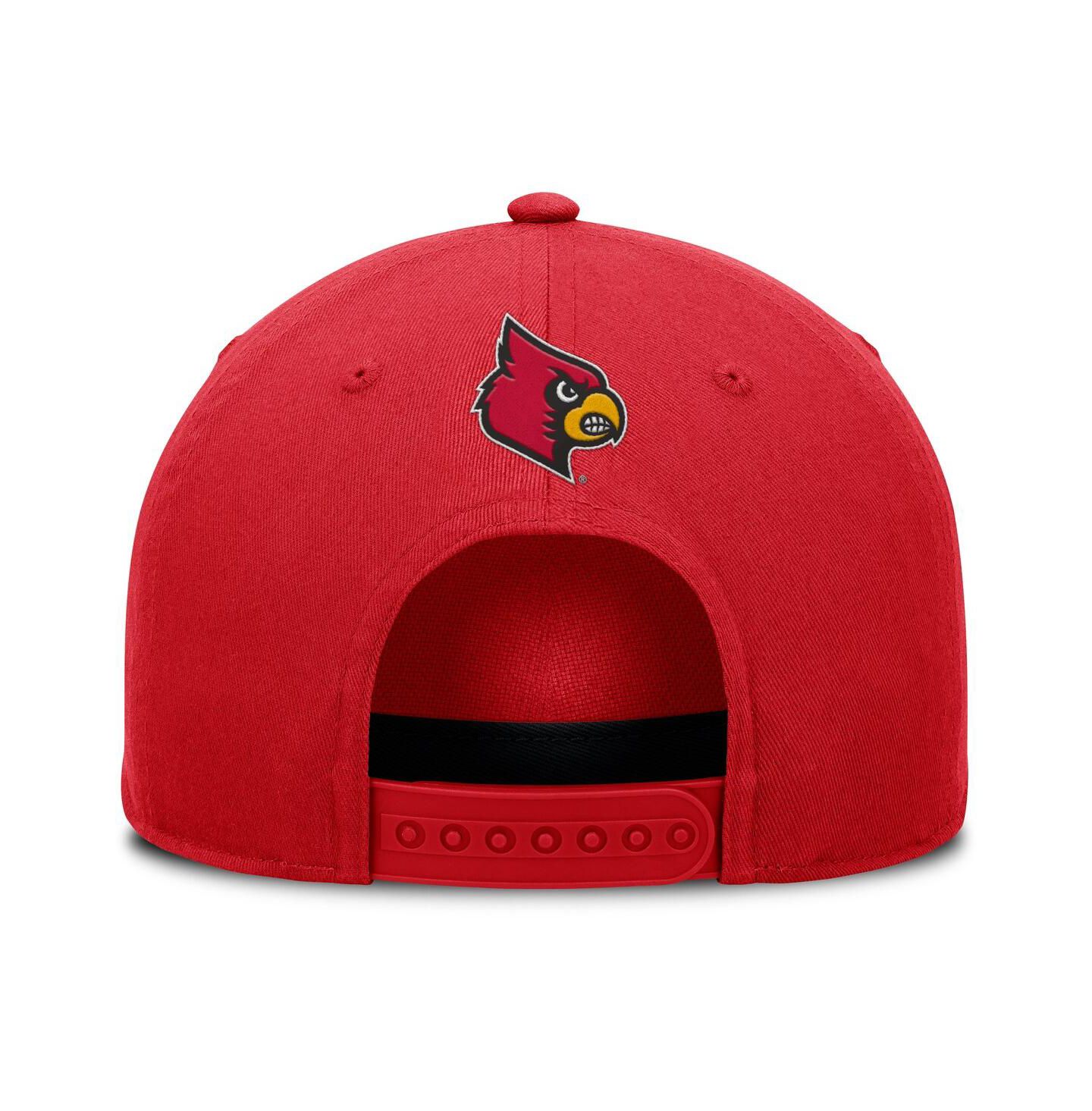 Мужская кепка Fanatics Red Louisville Cardinals Foul Ball Rope Adjustable Hat — фото 2