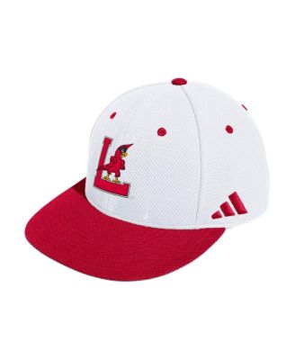 adidas - Men's&nbsp;Adidas White Louisville Cardinals On-Field Fitted Baseball Hat