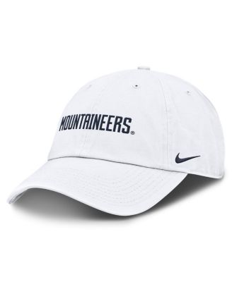 Nike - Men's  White West Virginia Mountaineers Core Club Mascot Wordmark Adjustable Hat