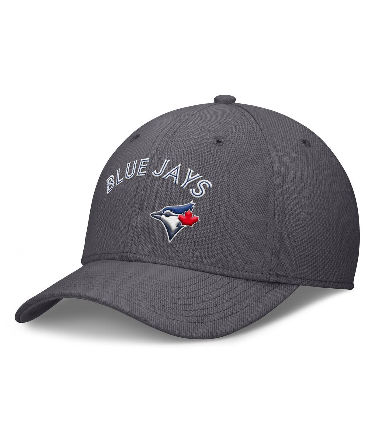Nike Men's Gray Toronto Blue Jays Swoosh Performance Flex Hat In Gray