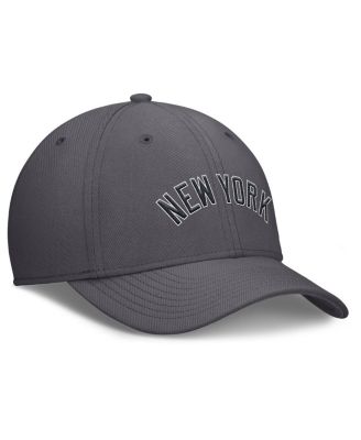 Men's Gray New York Yankees Swoosh Performance Flex Hat