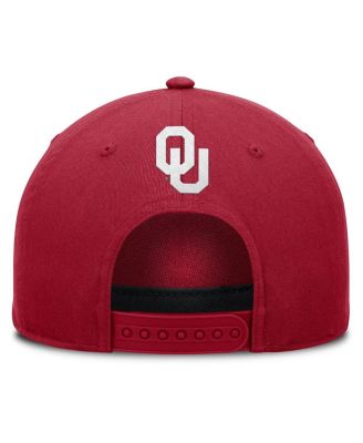 Men's Crimson Oklahoma Sooners Foul Ball Rope Adjustable Hat
