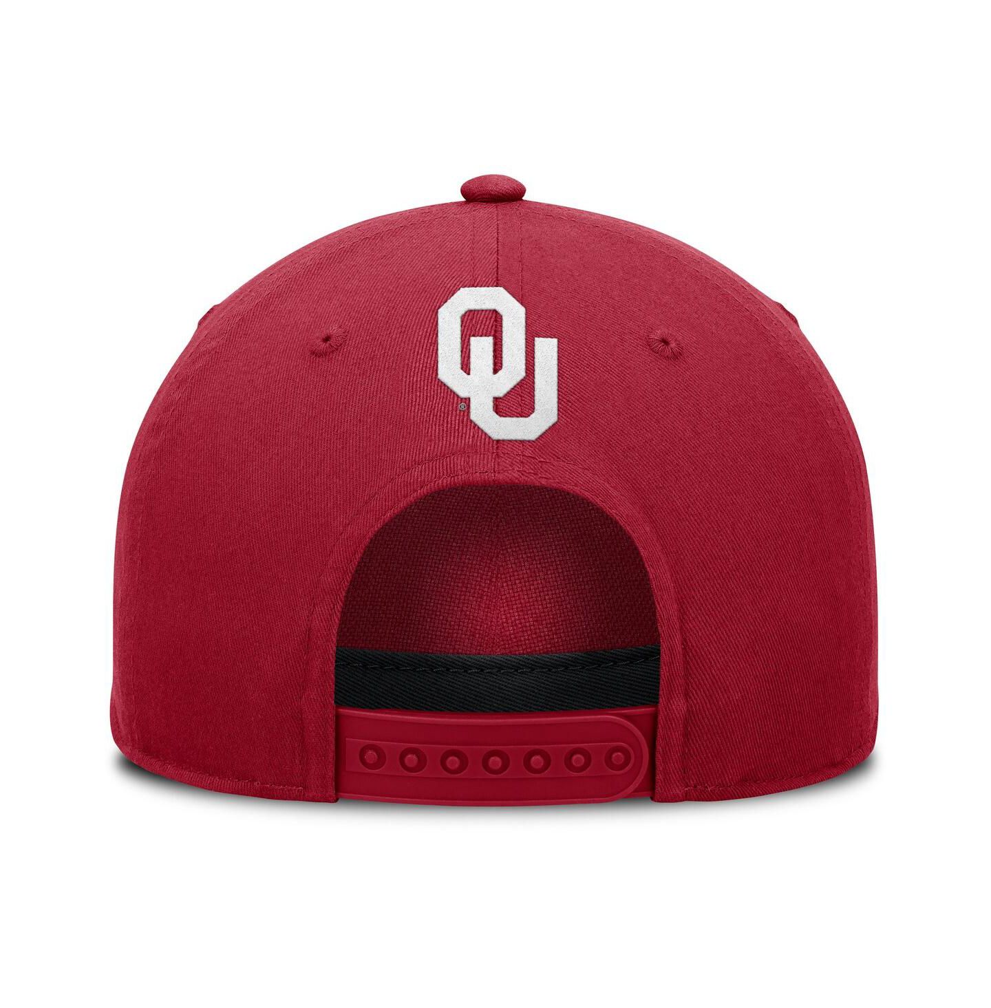 Мужская кепка Fanatics Crimson Oklahoma Sooners Foul Ball Rope Adjustable Hat — фото 3