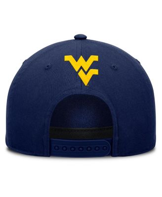 Men's Navy West Virginia Mountaineers Foul Ball Rope Adjustable Hat