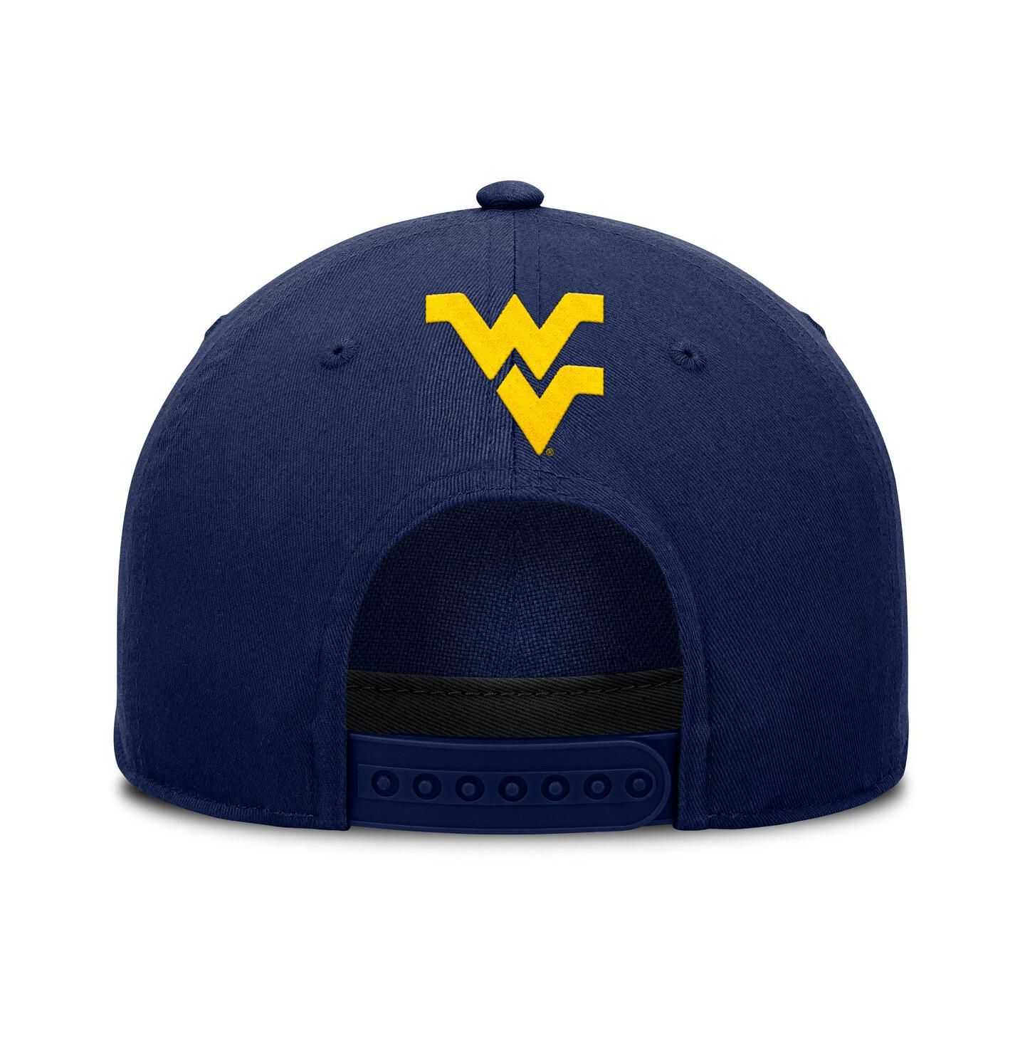 Мужская кепка Fanatics Navy West Virginia Mountaineers Foul Ball Rope Adjustable Hat — фото 2