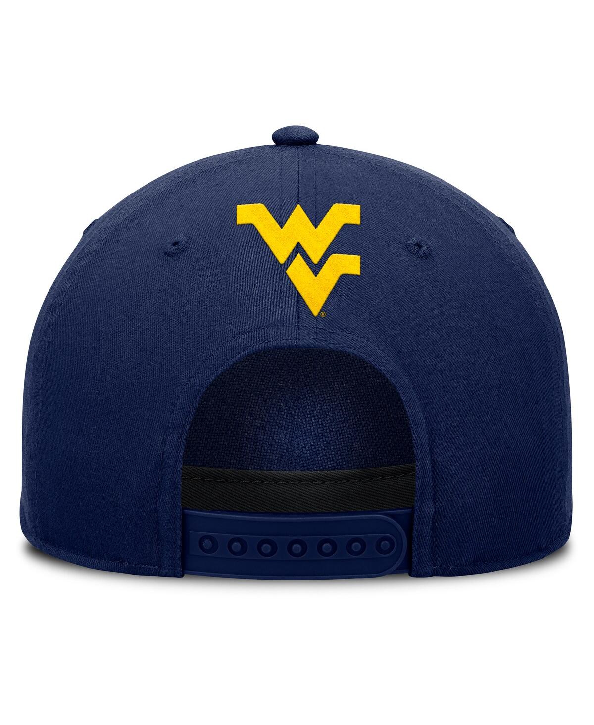 Fanatics Men's Navy West Virginia Mountaineers Foul Ball Rope Adjustable Hat In Navy