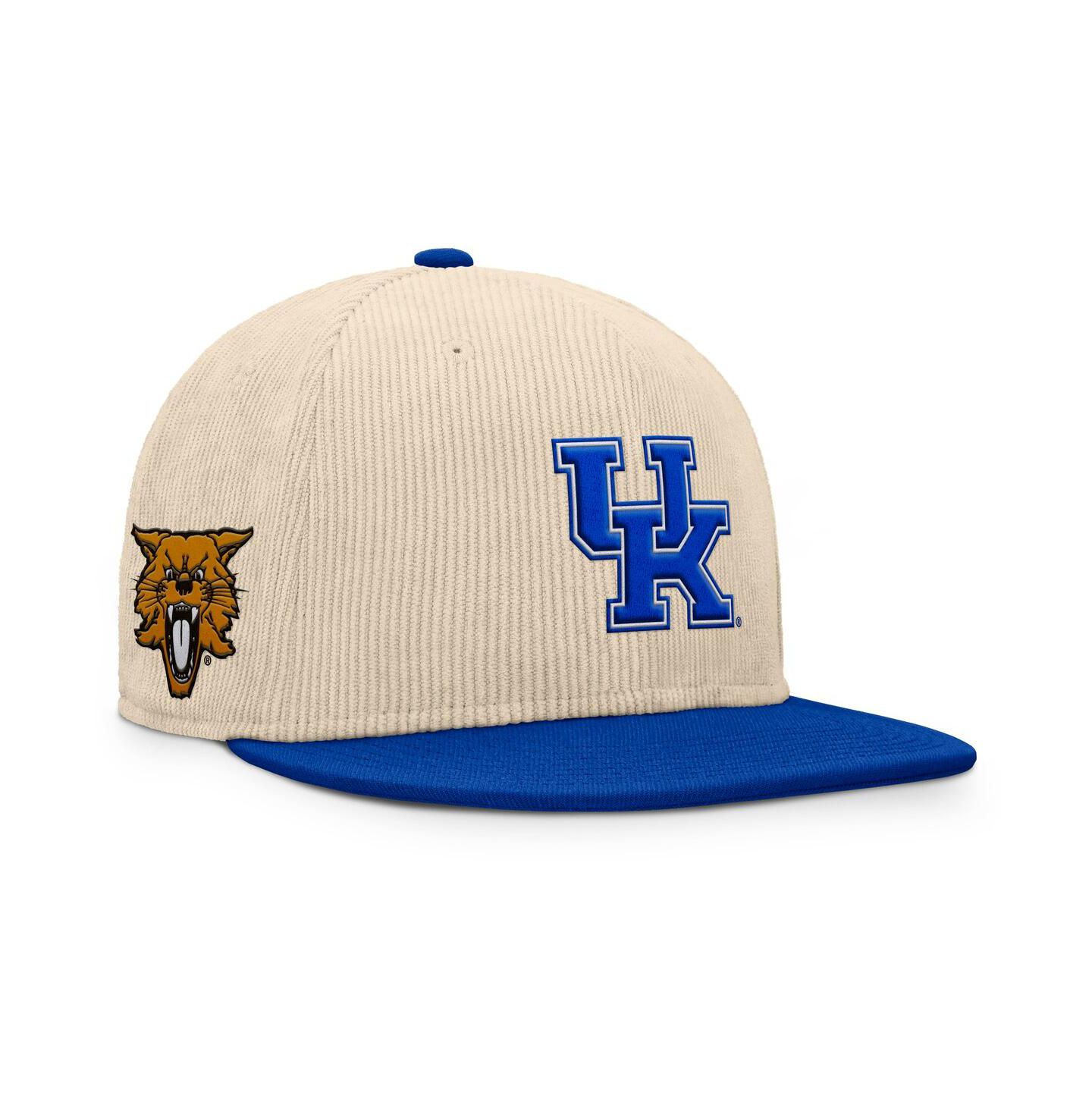 Мужская кепка Fanatics Tan Kentucky Wildcats Catcher Snapback Hat — фото 3