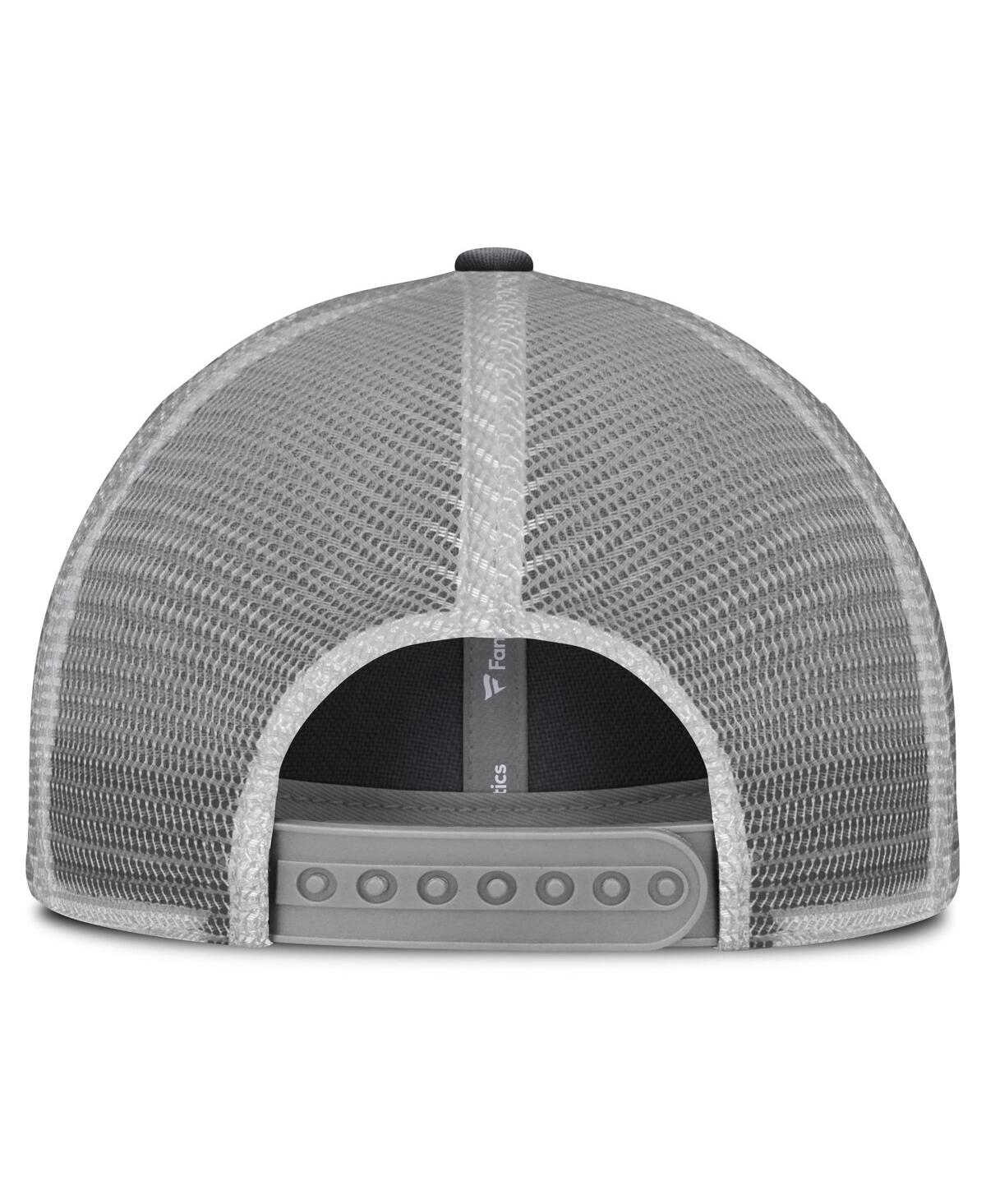 Fanatics Men's Charcoal Michigan Wolverines Ionic Trucker Adjustable Hat In Charcoal