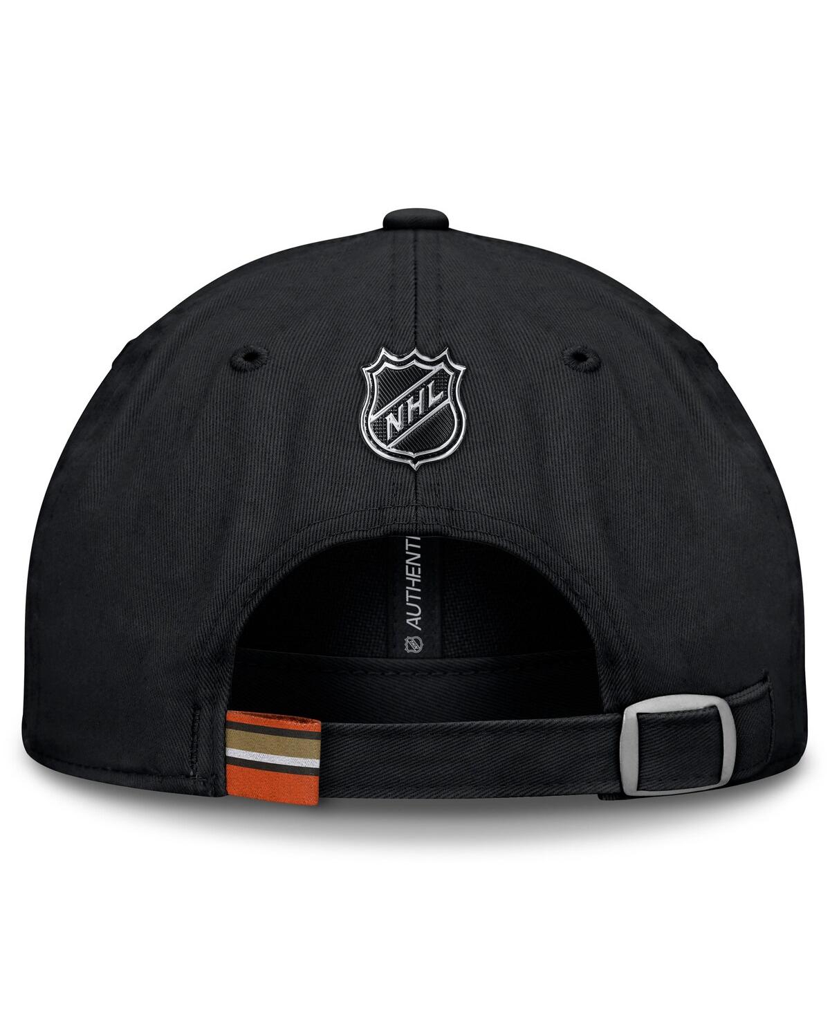 Fanatics Men's Black Anaheim Ducks Authentic Pro Prime Adjustable Hat In Black
