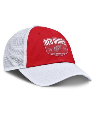 Men's Red Detroit Red Wings Fundamental One-Time Trucker Adjustable Hat