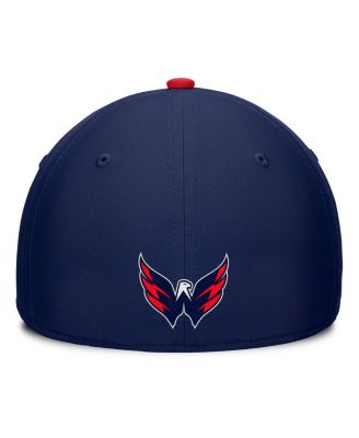 Men's Navy/Red Washington Capitals Authentic Pro Rink Team Code Flex Hat
