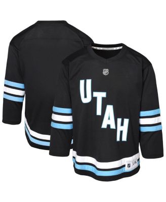 Outerstuff - Big Boys and Girls Black Utah Hockey Club Replica Jersey