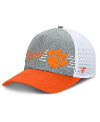 Fanatics - Men's  Heather Gray/Orange Clemson Tigers Profile Trucker Adjustable Hat