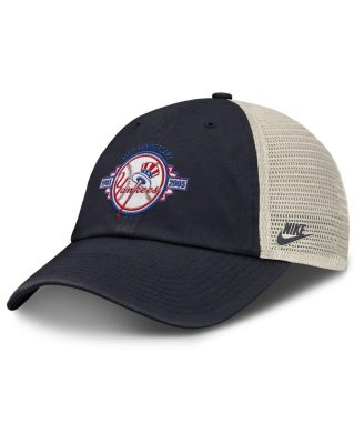 Nike - Men's  Navy/Natural New York Yankees Cooperstown Collection Club Trucker Adjustable Hat