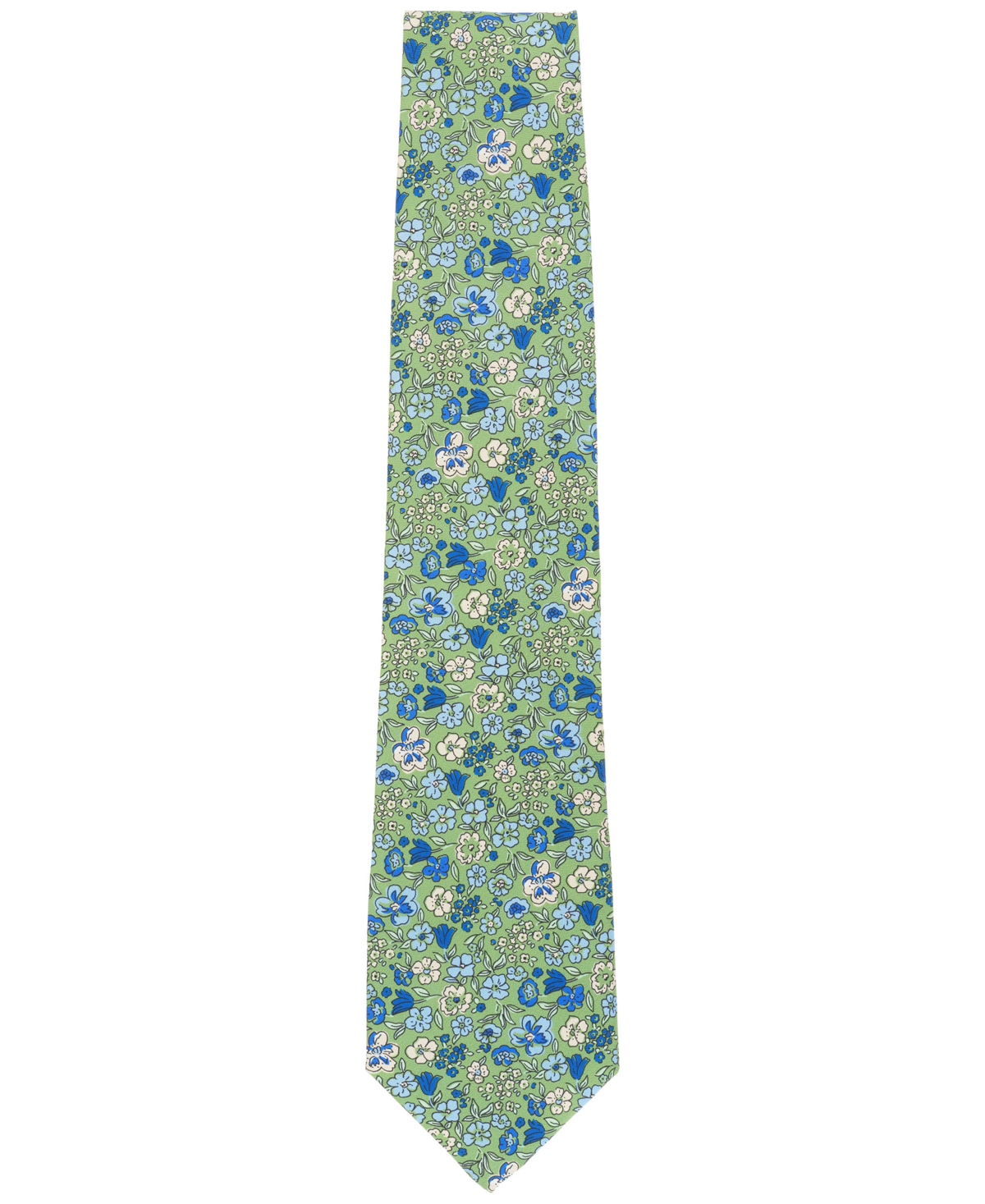 BROOKS BROTHERS MEN'S CLASSIC FLORAL PRINT SILK TIE 
