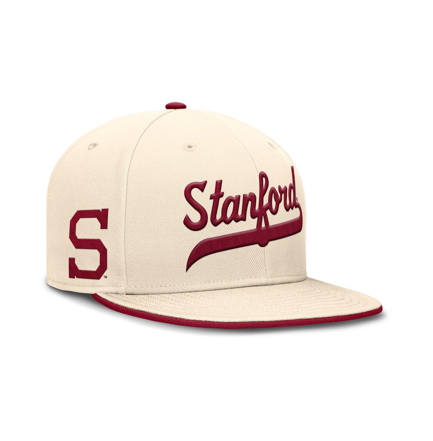 Мужская кепка Nike Natural Stanford Cardinal Primetime True Performance Fitted Hat — фото 1